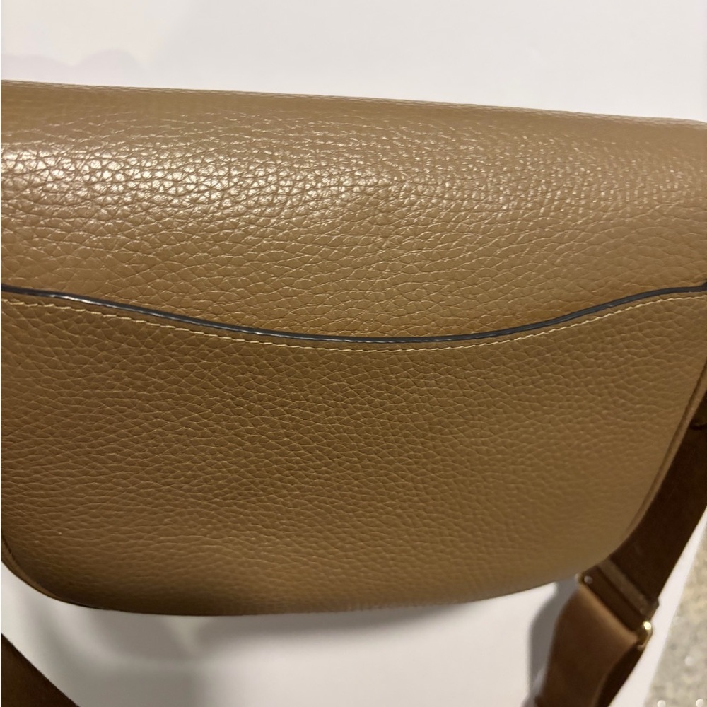 Coach Amelia Saddle Leather Crossbody Bag In Signature Brown - Picture 2 of 5
